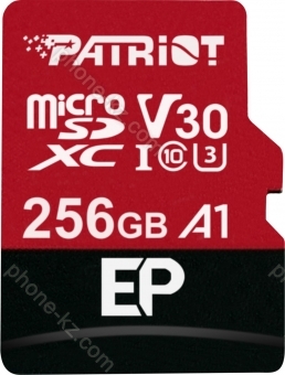 Patriot EP R90/W80 microSDXC 256GB Kit, UHS-I U3, A1, Class 10