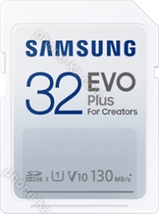 Samsung EVO Plus for Creators R130 SDHC 32GB, UHS-I U1, Class 10