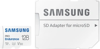 Samsung PRO Endurance R100/W40 microSDXC 128GB Kit, UHS-I U3, Class 10