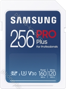Samsung PRO Plus for Professionals R160/W120 SDXC 256GB, UHS-I U3, Class 10