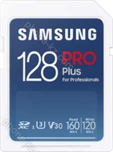 Samsung PRO Plus for Professionals R160/W120 SDXC 128GB, UHS-I U3, Class 10