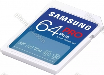 Samsung PRO Plus for Professionals R180/W130 SDXC 64GB, UHS-I U3, Class 10