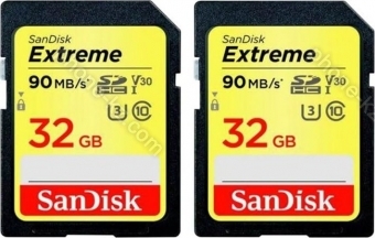 SanDisk Extreme PLUS R100/W60 SDHC 32GB, UHS-I U3, Class 10, 2er-Pack