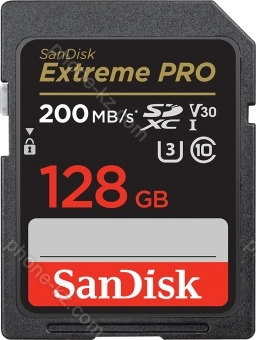 SanDisk Extreme PRO R200/W90 SDXC 128GB, UHS-I U3, Class 10