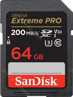 SanDisk Extreme PRO R200/W90 SDXC 64GB, UHS-I U3, Class 10