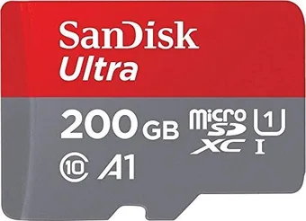 SanDisk Ultra R100 microSDXC 200GB Kit, UHS-I U1, A1, Class 10
