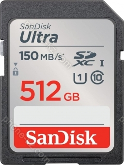 SanDisk Ultra R150 SDXC 512GB, UHS-I U1, Class 10