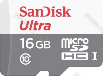 SanDisk Ultra R80 microSDHC 16GB, UHS-I, Class 10