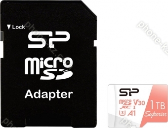 Silicon Power Superior R100/W80 microSDXC 1TB Kit, UHS-I U3, A1, Class 10