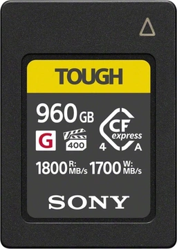 Sony TOUGH CEA-G Series R1800/W1700 CFexpress 4.0 Type A 960GB