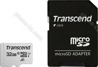 Transcend 300S R95/W45 microSDHC 32GB Kit, UHS-I U1, Class 10