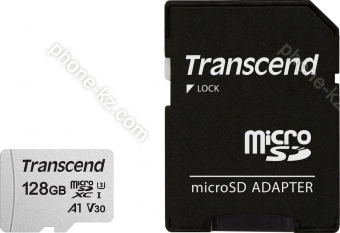 Transcend 300S R95/W45 microSDXC 128GB Kit, UHS-I U3, A1, Class 10