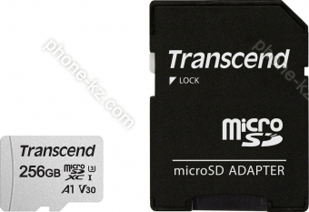 Transcend 300S R95/W45 microSDXC 256GB Kit, UHS-I U3, A1, Class 10
