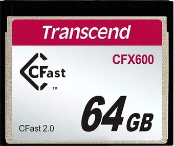 Transcend 600x R510/W80 CFast 2.0 CompactFlash Card 64GB