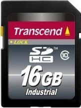 Transcend Industrial 10I R24/W16 SDHC 16GB, Class 10