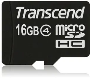 Transcend microSDHC 16GB, Class 4