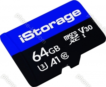 iStorage microSDXC 64GB, UHS-I U3, A1, Class 10, 3er-Pack