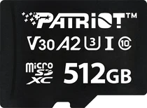 Patriot VX Series R90/W80 microSDXC 512GB, UHS-I U3, A2, Class 10