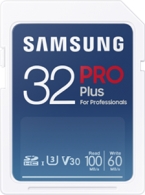 Samsung PRO Plus for Professionals R100/W60 SDHC 32GB, UHS-I U3, Class 10