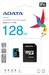 ADATA Premier R100/W25 microSDXC 128GB Kit, UHS-I U1, A1, Class 10