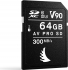 Angelbird AV PRO SD MK2 V90 R300/W280 SDXC 64GB, UHS-II U3, Class 10