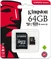 Kingston Canvas Select R80 microSDXC 64GB Kit, UHS-I U1, Class 10