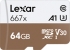 Lexar Professional 667x R100/W90 microSDXC 64GB Kit, UHS-I U3, A1, Class 10