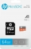 PNY HP mxA1 R100/W85 microSDXC 64GB Kit, UHS-I U3, A1, Class 10