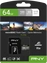 PNY Pro Elite R100/W60 microSDXC 64GB Kit, UHS-I U3, A1, Class 10
