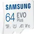 Samsung EVO Plus 2024 R160 microSDXC 64GB Kit, UHS-I U1, A1, Class 10