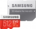 Samsung EVO Plus R100/W90 microSDXC 512GB Kit, UHS-I U3, Class 10