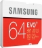 Samsung EVO+ R80/W20 SDXC 64GB, UHS-I, Class 10