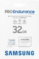 Samsung PRO Endurance R100/W30 microSDHC 32GB Kit, UHS-I U1, Class 10