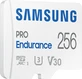 Samsung PRO Endurance R100/W40 microSDXC 256GB Kit, UHS-I U3, Class 10