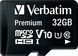 Verbatim Premium 600x R90 microSDHC 32GB Kit, UHS-I U1, Class 10