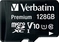 Verbatim Premium 600x R90 microSDXC 128GB Kit, UHS-I U1, Class 10