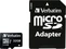Verbatim Pro U3 R90/W45 microSDHC 32GB Kit, UHS-I U3, Class 10