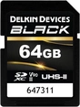 Delkin Black R300/W250 SDXC 64GB, UHS-II U3,...