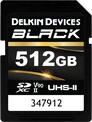 Delkin Black R300/W250 SDXC 512GB, UHS-II U3,...