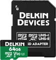 Delkin Power 2000X R300/W250 microSDXC 64GB Kit,...