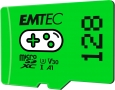 Emtec GAMING R100/W50 microSDXC 128GB, UHS-I U3,...
