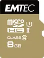 Emtec Gold+ R85/W16 microSDHC 8GB Kit, UHS-I U1,...