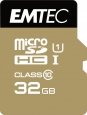 Emtec Gold+ R85/W21 microSDHC 32GB Kit, UHS-I U1,...