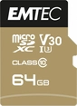 Emtec SpeedIN PRO R95/W85 microSDXC 64GB Kit,...