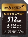 Exascend Catalyst R280/W150 SDXC 512GB, UHS-II...