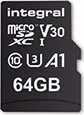 Integral High Speed R100/W45 microSDXC 64GB Kit,...
