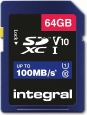 Integral High Speed R100 SDXC 64GB, UHS-I U1,...