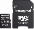 Integral High Speed R100 microSDXC 64GB Kit,...