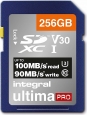 Integral ultima PRO R100/W90 SDXC 256GB, UHS-I...
