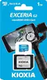 KIOXIA EXCERIA G2 R100/W50 microSDXC 1TB Kit, UHS-I U3, A1, Class 10